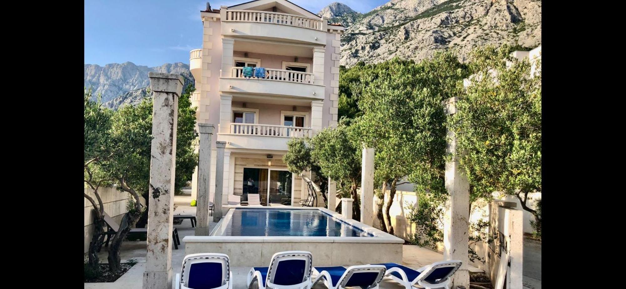 מאקרסקה Villa Luce Mit Pool מראה חיצוני תמונה